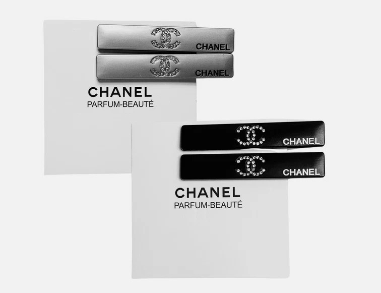 NEW Chanel Beauty Hair Clip Set (2 Pcs) | New with Box - Black