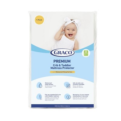 Graco Premium Waterproof Crib and Toddler Mattress Protector - 1 Pack