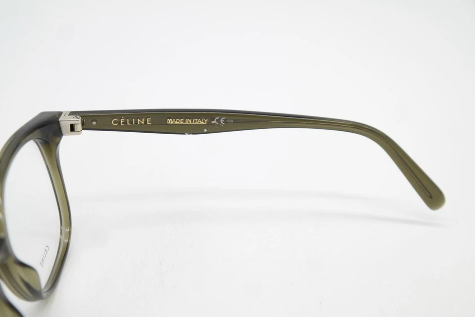 Occhiali CELINE CL 41346 Oliva Argento Ovale Montatura Nuova - Immagine 4 di 4