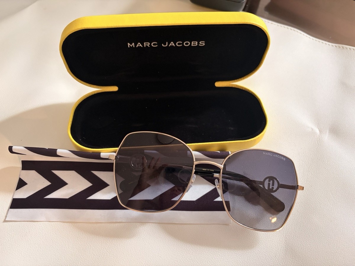 Marc Jacobs Gold Frame Sunglasses Marc Jacobs Sunglasses MARC-730-S RHL/9O main image 3