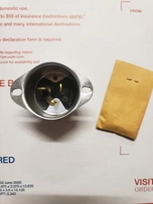 (LOT OF 7) rodale/ bell electric 2527 male motor base 2pole 3 wire 20A 250v