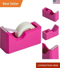 Colorful Desk Tape Dispensers - Pink - Sold Individually