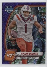 2024 Bowman U Chrome Purple Shimmer Refractor Kyron Drones #119 1mb0