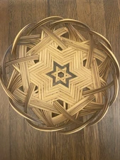 Swirling Star Basket Vintage Decor Passover Seder