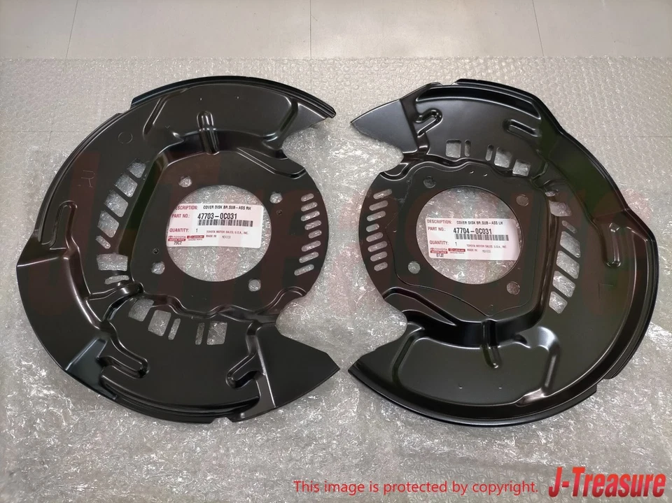 TOYOTA SEQUOIA 08-22 TUNDRA 07-21 Genuine Cover Disc Brake Dust Front Set OEM - Image 2 of 4