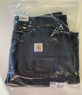 Carhartt WIP Black Simple Pant 36x34 Dearborn Canvas Organic Cotton NWT