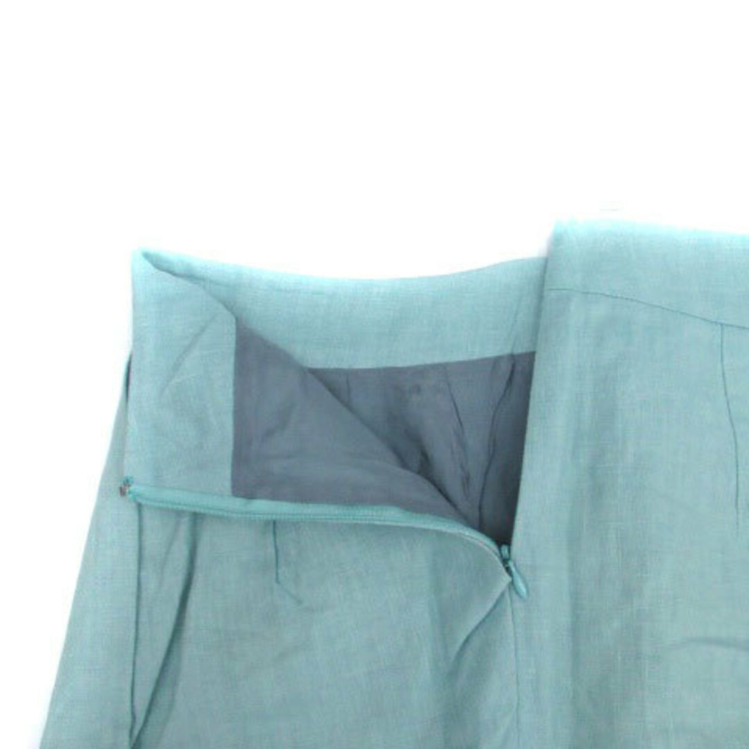 Jena IENA Tight Skirt Mini Length Linen 38 M Light Blue HO41