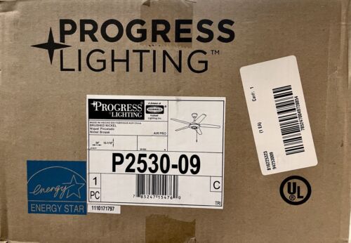 Progress Lighting AirPro 54 in. Indoor Brushed Nickel Modern Ceiling Fan - Picture 7 of 11