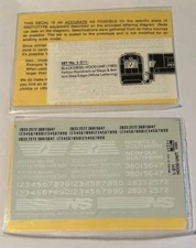 HERALD KING HO DECAL-NORFOLK SOUTHERN/NS HOOD DIESEL - #L-211