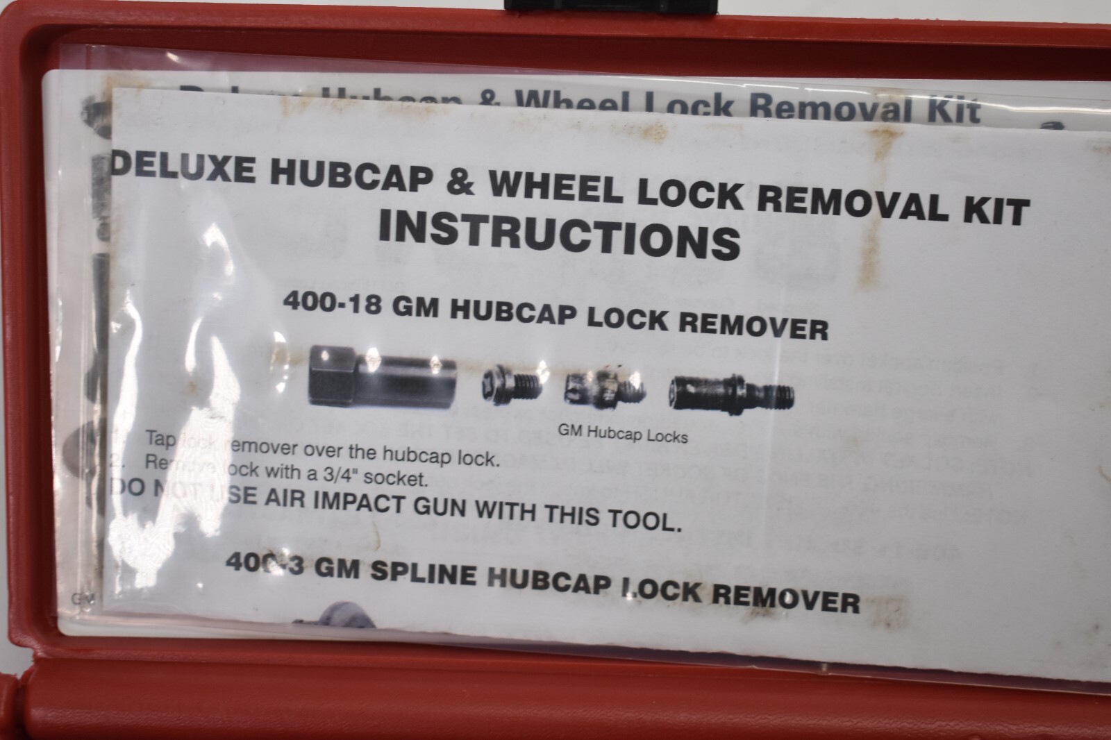 LTI Tools Deluxe Hubcap & Wheel Lock Removal Kit LT-4000 Mechanical Tools