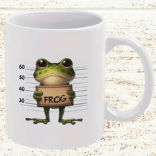 Frosch Tasse Keramik "Wanted" | Kaffeebecher Frog Geschenk - Gartenteich - Tier
