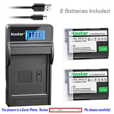 Kastar Battery LCD USB Charger for Nikon EN-EL15 MH-25  Nikon D7100 DSLR Camera