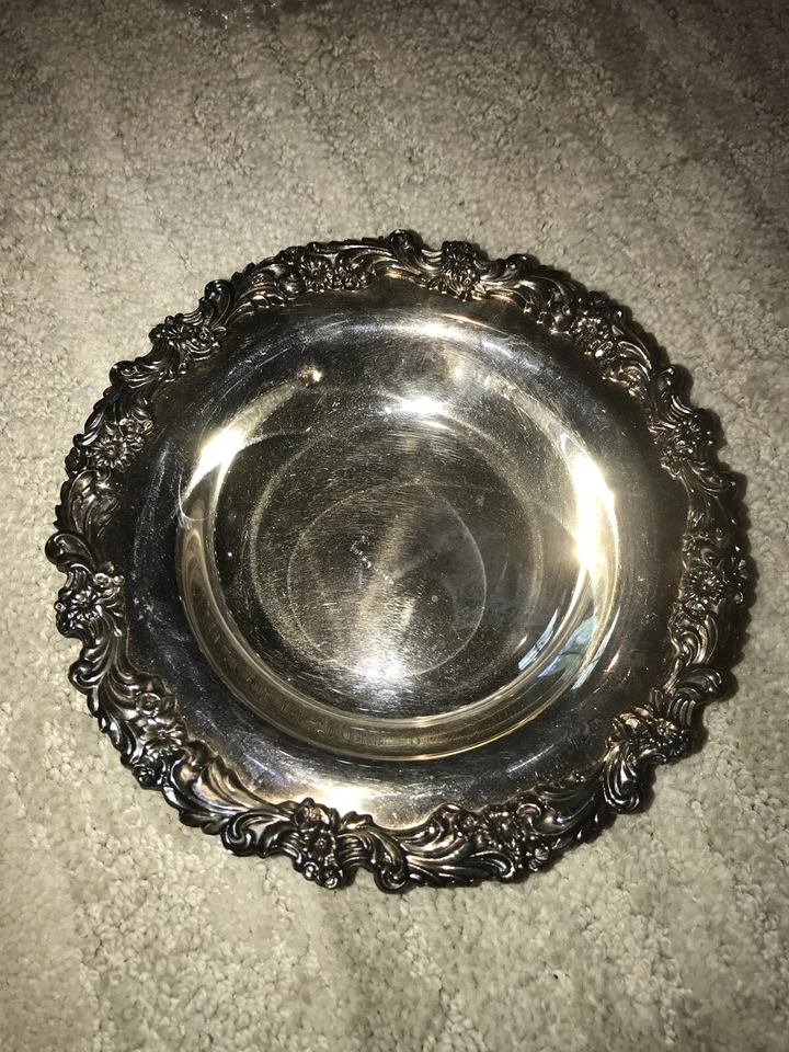 REED & BARTON STERLING BON BON BOWL DISH~ BURGUNDY ~ NO MONO - Image 2 of 4