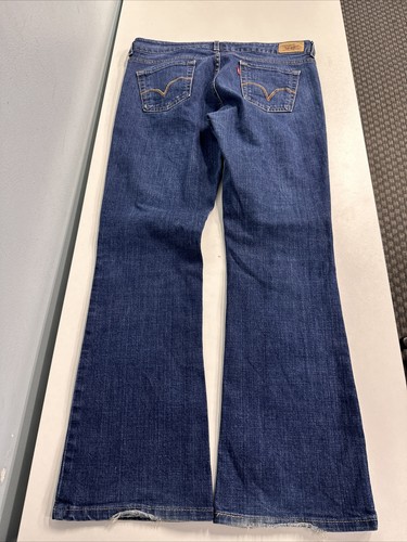 Levi's 526 donna taglia 12 (38x31,95) stivaletto sottile taglio jeans vita media (usura polsini) - Foto 12 di 18