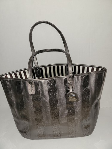 Henri Bendel Silber Luxus Glitzer/Glitzer Designer Tasche Selten