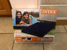 NEW Intex Queen Classic Downy Inflatable Air Mattress Bed 60"×80"×8.75"