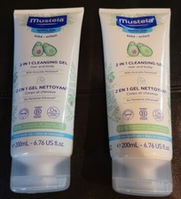 2-Pack Mustela 2-in-1 Cleansing Gel, Baby Hair  Body Cleanser for Normal Skin