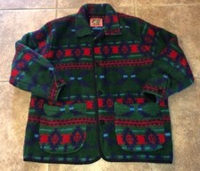 Break Indian Girl Womens Acrylic Button Front Warm Jacket Size Ti