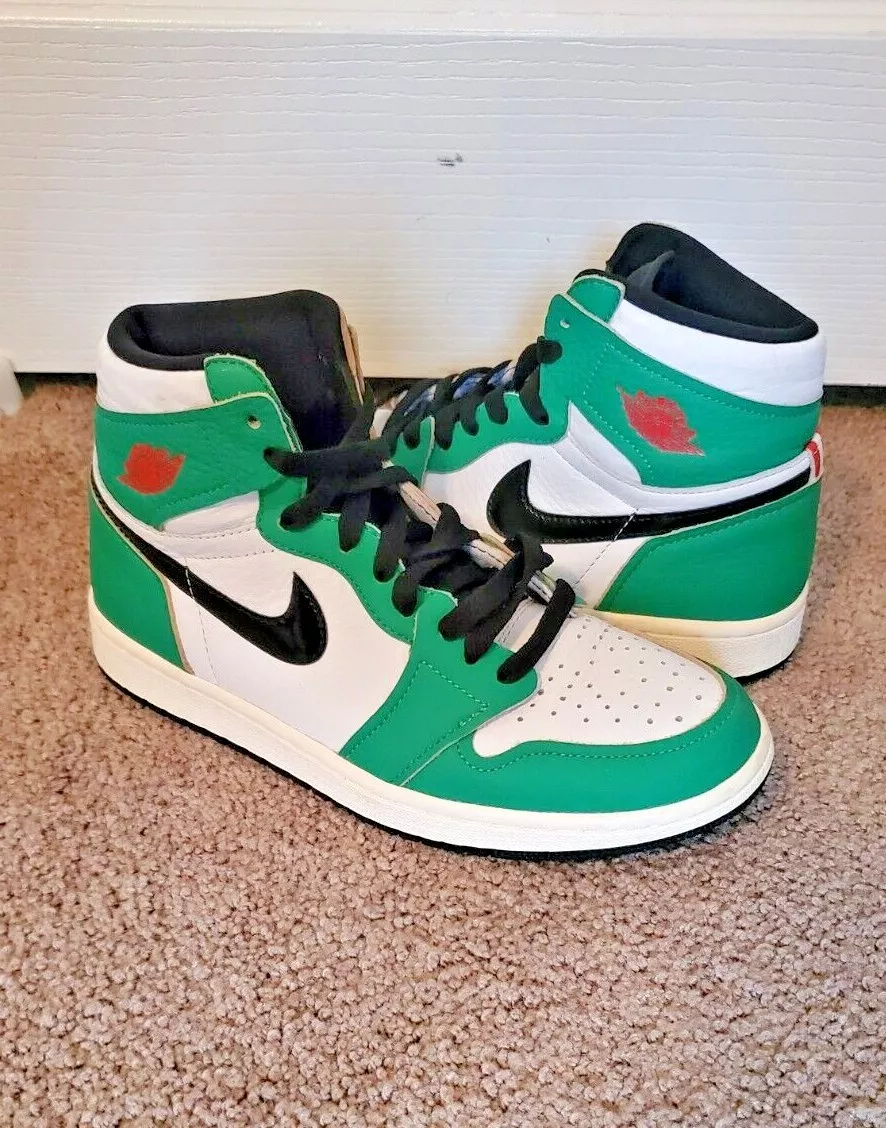 USED Nike Air Jordan 1 Retro High OG Lucky Green DB4612-300 white