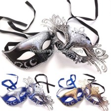 Couple Masquerade mask pair costume school dance prom Graduation Birthday Party