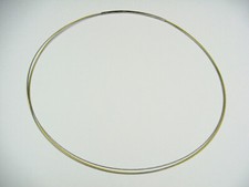 3-reihiger Halsreif Bicolor,45cm,hochwertiges feines Schmuckseil,0.54mm,flexibel