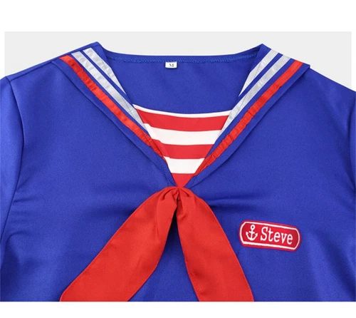 Stranger Things Robin Scoops Steve Harrington Cosplay Halloween Costume Uniform - Picture 12 of 23