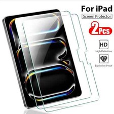 2x Apple iPad Pro Air 11 13 2024 2025 Tempered Glass Film Cover Screen Protector