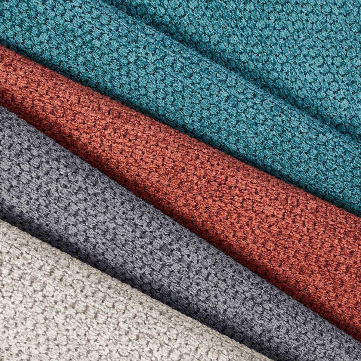 Textured Chenille Jacquard Upholstery Heavy Duty Polyester