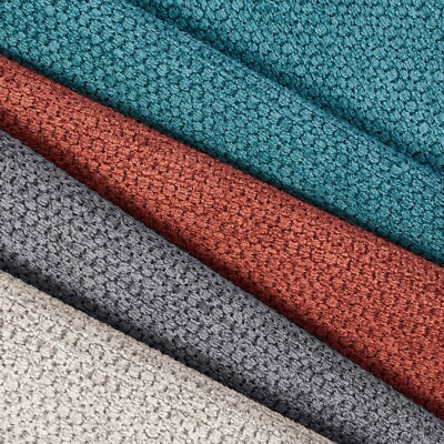 Textured Chenille Jacquard Upholstery Heavy Duty Polyester 58'' Fabric