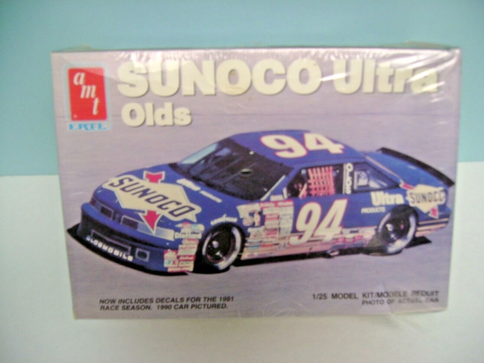 Vintage AMT ERTL Sunoco Ultra Olds 1990 Car 1991 Season Stickers 1//25 Model Kit for sale online