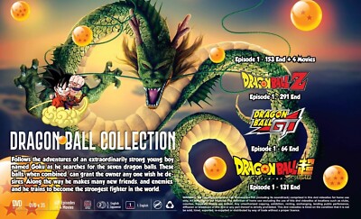 Anime Dvd Dragon Ball Complete Collection (Z GT Super) (1-639 End