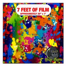 Hydrographic film Paint Splatter #2 hydro dipping 7' x 20" hydro dip