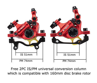 ZOOM XTECH HB100 Linear Pull Disc Brake Caliper Front Rear MTB