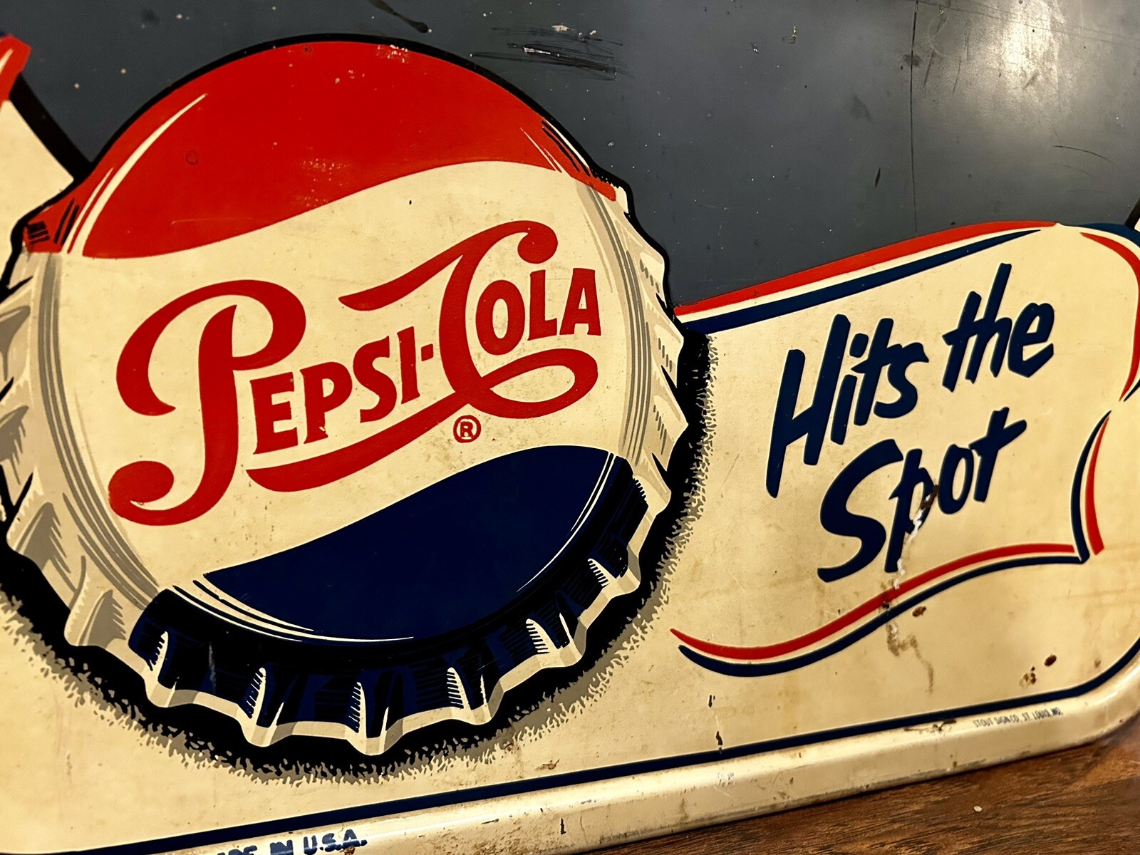 Vintage 1960’s Pepsi Cola Hits The Spot Chalkboard eBay