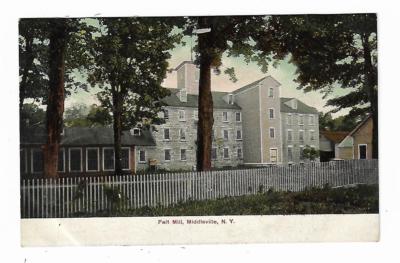 1909 Postcard Felt Mill Middleville New York Jackson