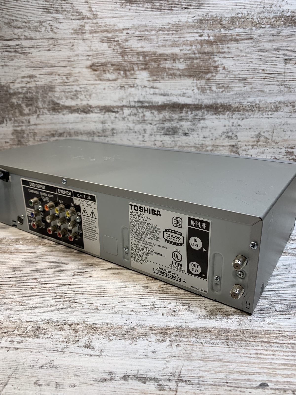 Toshiba SDV394 DVD VCR Player Combo w Remote Tape & Cable TESTED GUARANTEE eBay