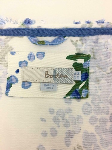 Remade Overdyed Bohemian Floral Denim Jacket Womens Large - Picture 9 of 9