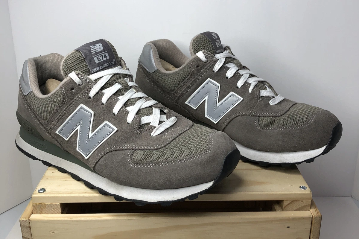 New Balance 574 Classic Gray on Gray W574 GS Women s Size 12 Ex. Cond