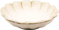 Mino Yaki Kaneko Kohyo Rinka Bowl 21cm White