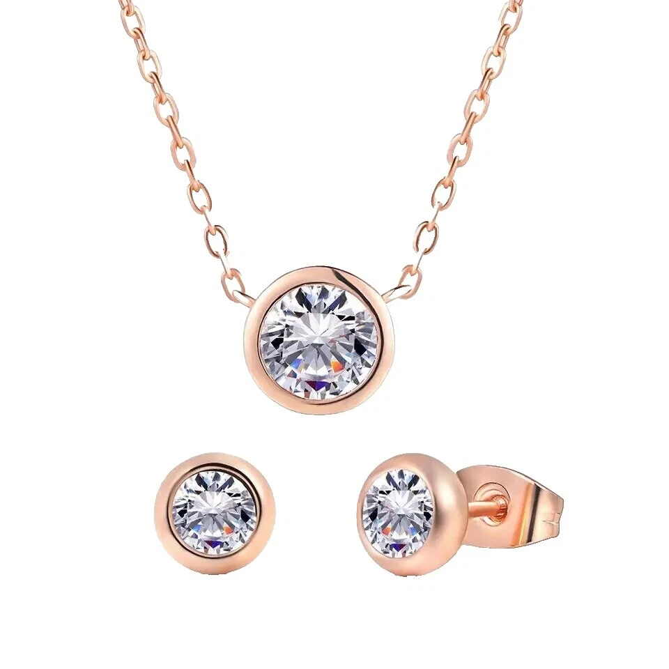 Juegos de joyas de moda de circonio de cobre