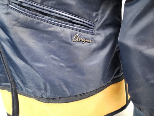 Chaqueta Chevignon nailon azul oscuro talla L cuello de lana de cordero + cintura Cosmos - Imagen 8 de 16