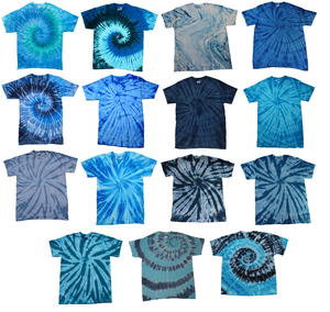 Pick-a-Blue-Tie-Dye-T-Shirts-Adult-S-M-L-XL-2XL-3XL-4XL-5XL-Colortone-Gildan