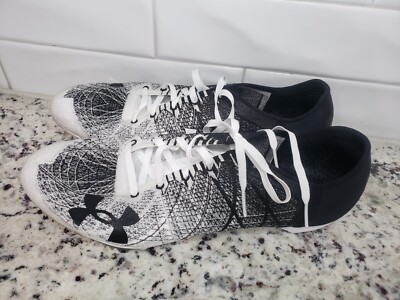 Under Armour Mens SpeedForm Miller 2 Track Shoes Black/White 