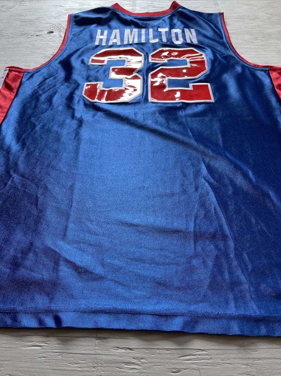 Richard Hamilton Champion NBA Authentic Jersey 52 Detroit Pistons