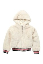 NEW URBAN REPUBLIC kids girls faux fur jacket size S 7-8