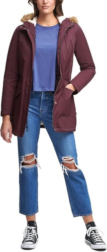 Levi's Women's Sherpa Lined Mid-Length Performance Parka Jacket Small $180 - Picture 3 of 10