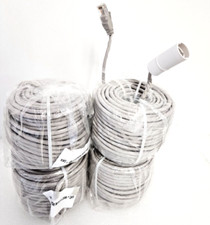 4X Genuine Lorex 30 meter 100 feet Cat 5E 4P Gray In-Wall Rated Network cable