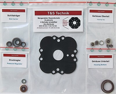0438 100 022 Flow Divider Repair Kit K-Jetronic 4 Cyl. Aluminium Adjustable