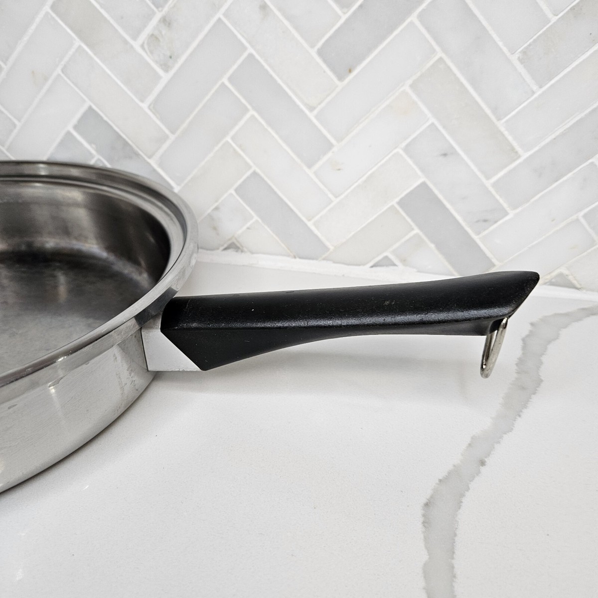 Vintage Amway Queen Skillet Frying Pan 3-Ply 18/8 Stainless