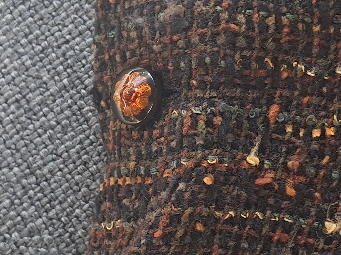 GIACCA CHANEL VINTAGE 98A anni 90 TWEED CC LOGO FR38 WOW!!!